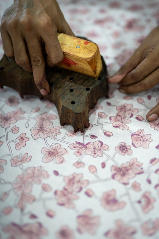 Block printing Hollyblocks garments