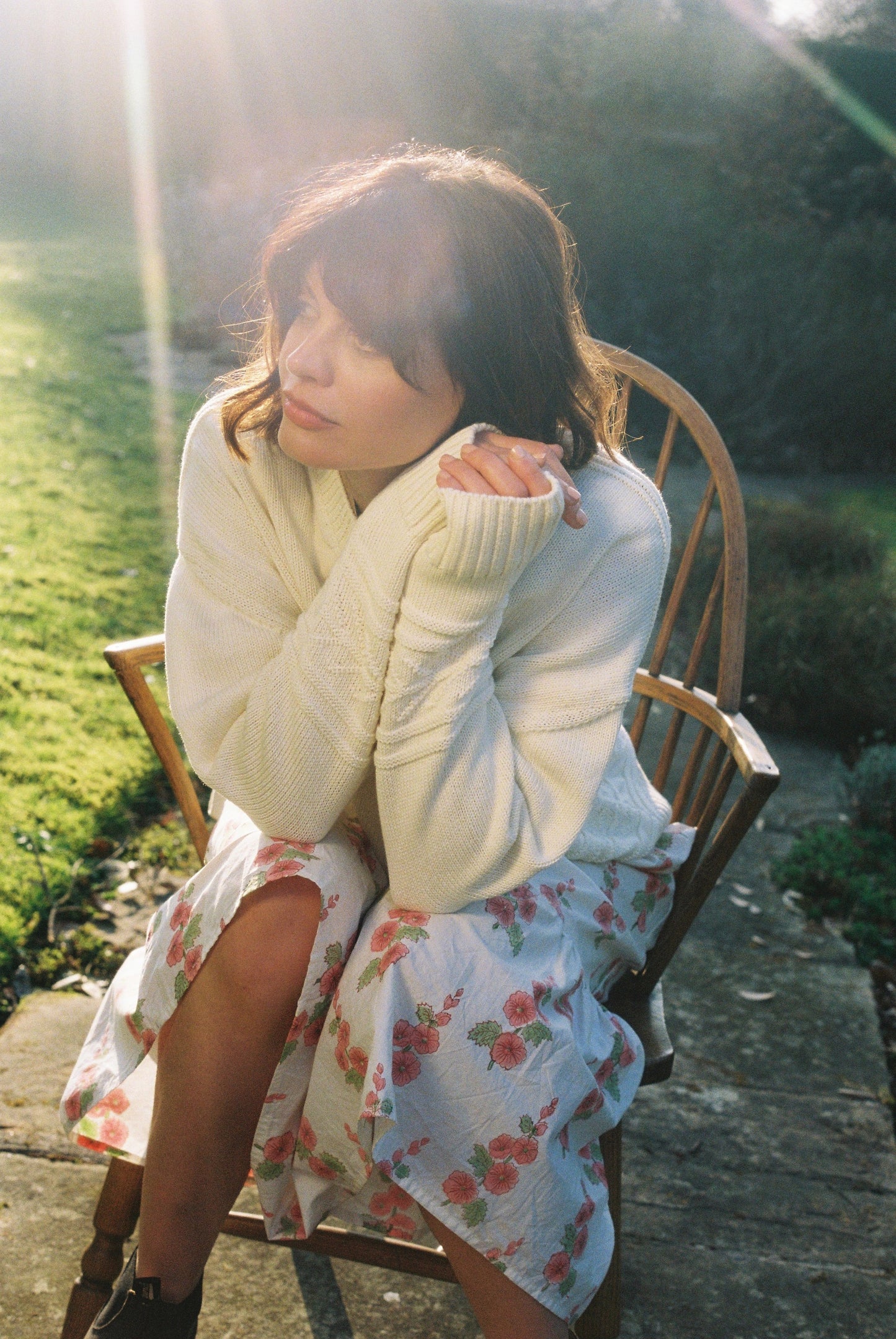 Peach Poplin Hollyhock Dress