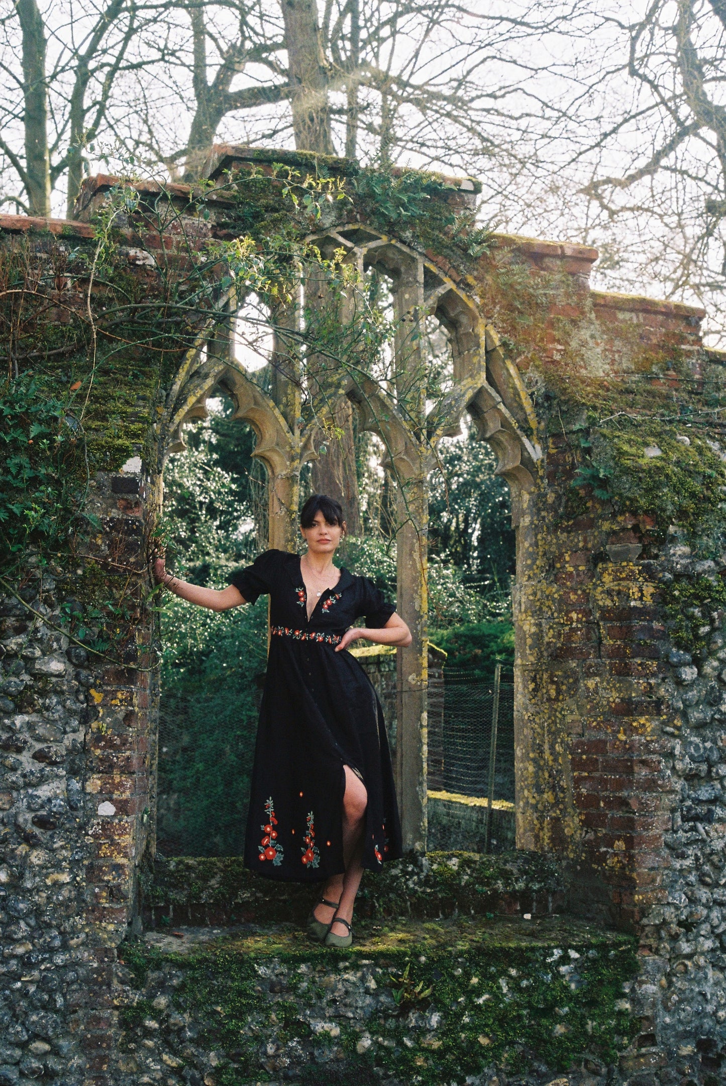 Rosea Hollyhock Dress