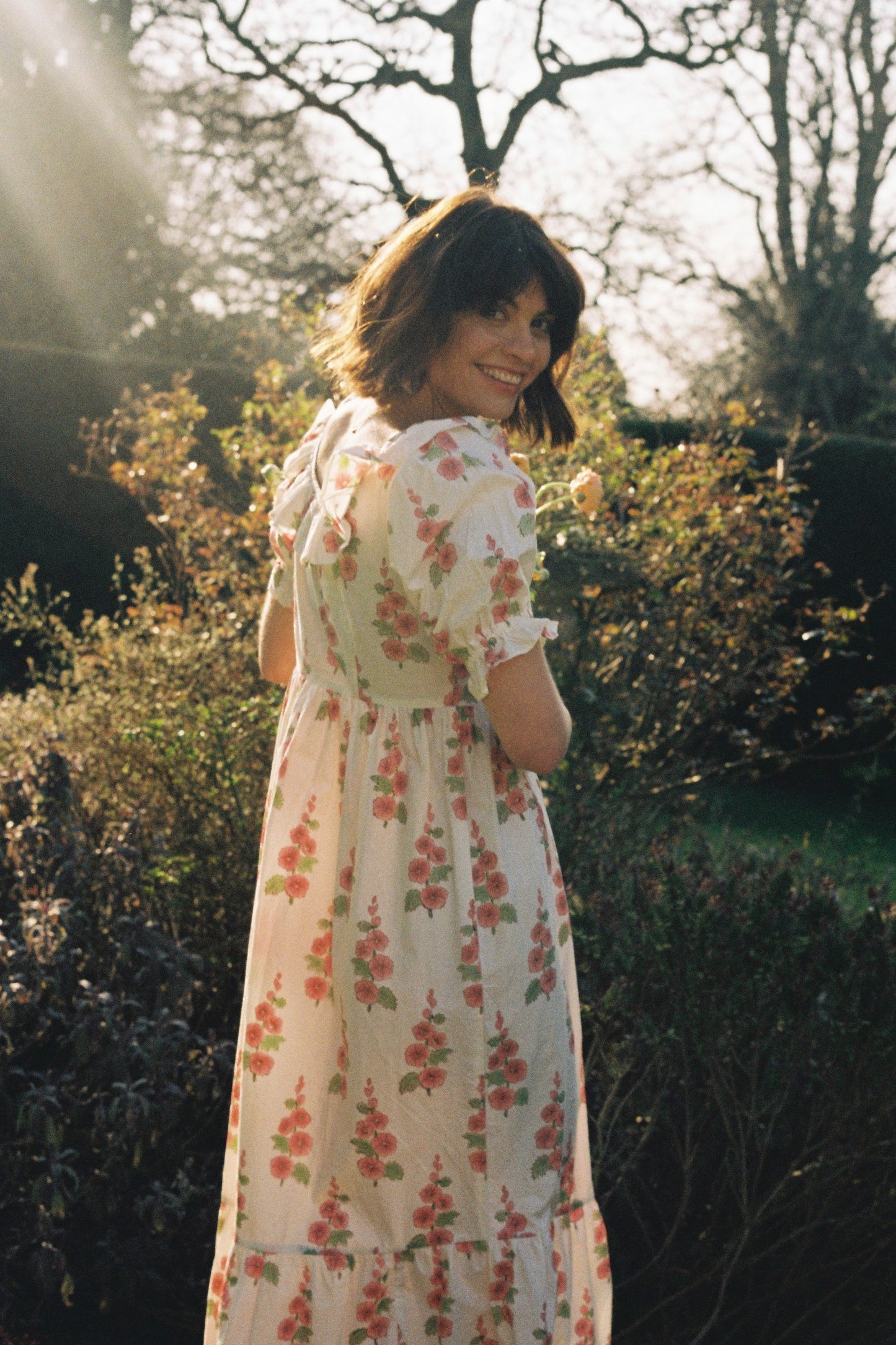 Peach Poplin Hollyhock Dress