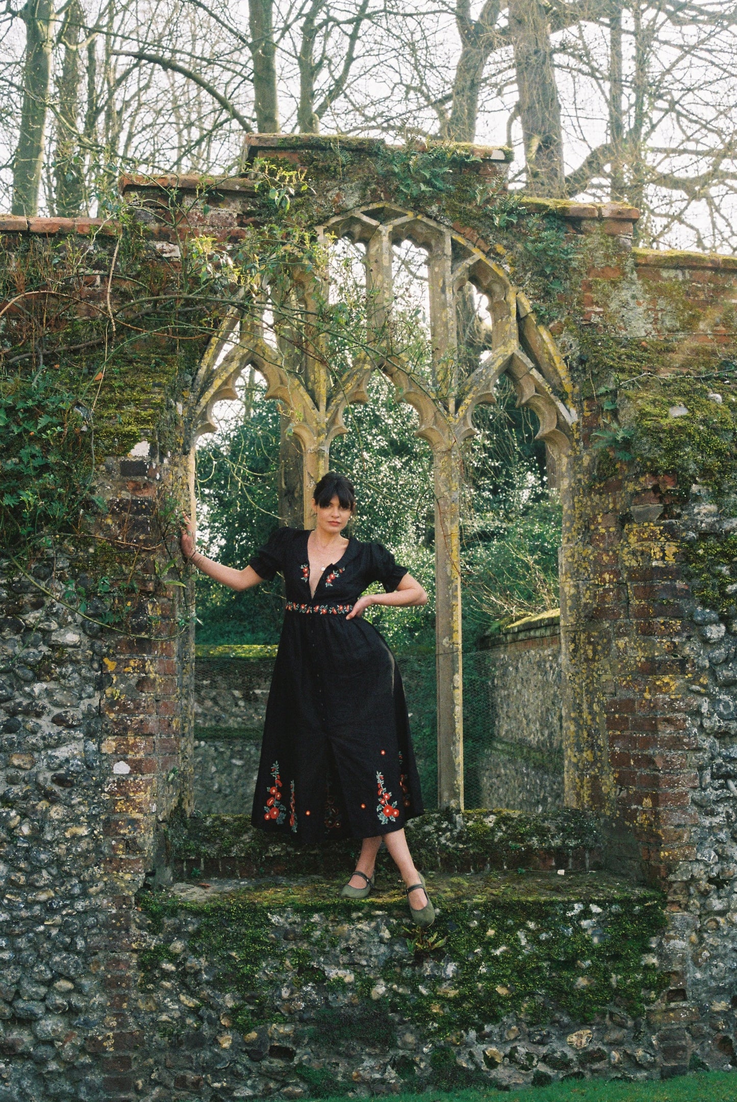 Rosea Hollyhock Dress