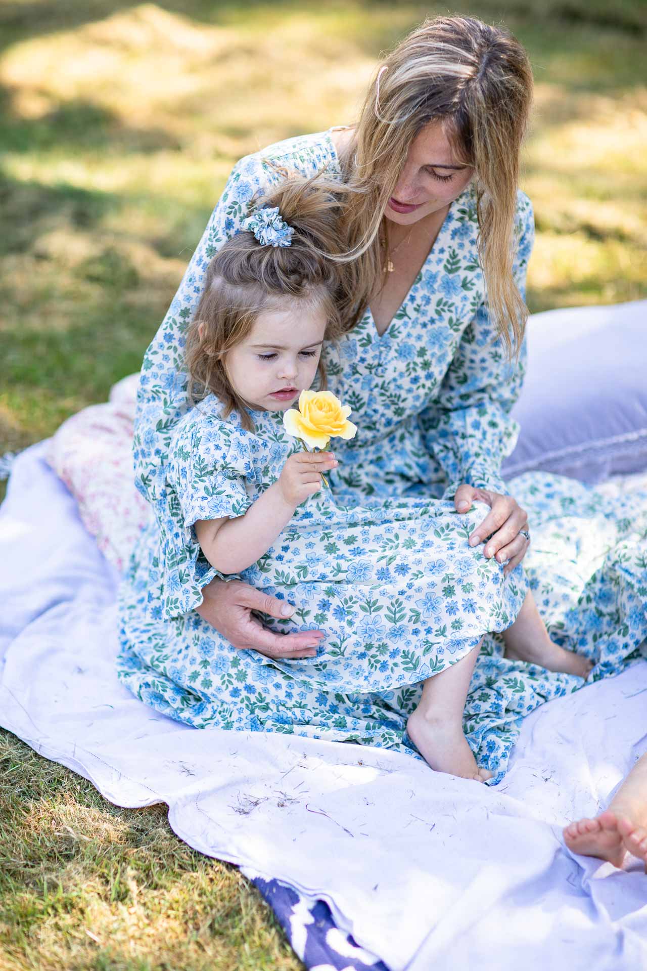 Mini Periwinkle Dress and Scrunchie