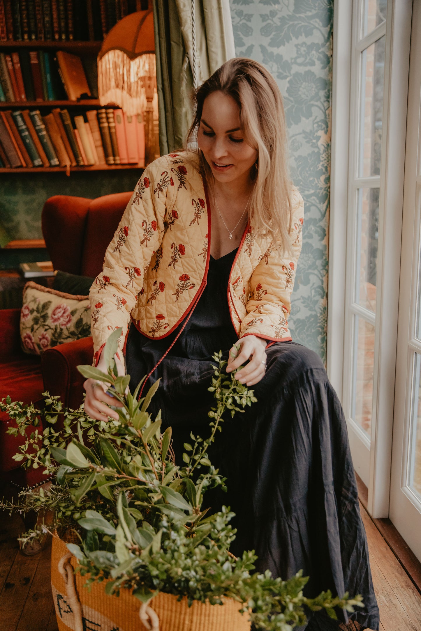 Reversible Plum Poppy Jacket