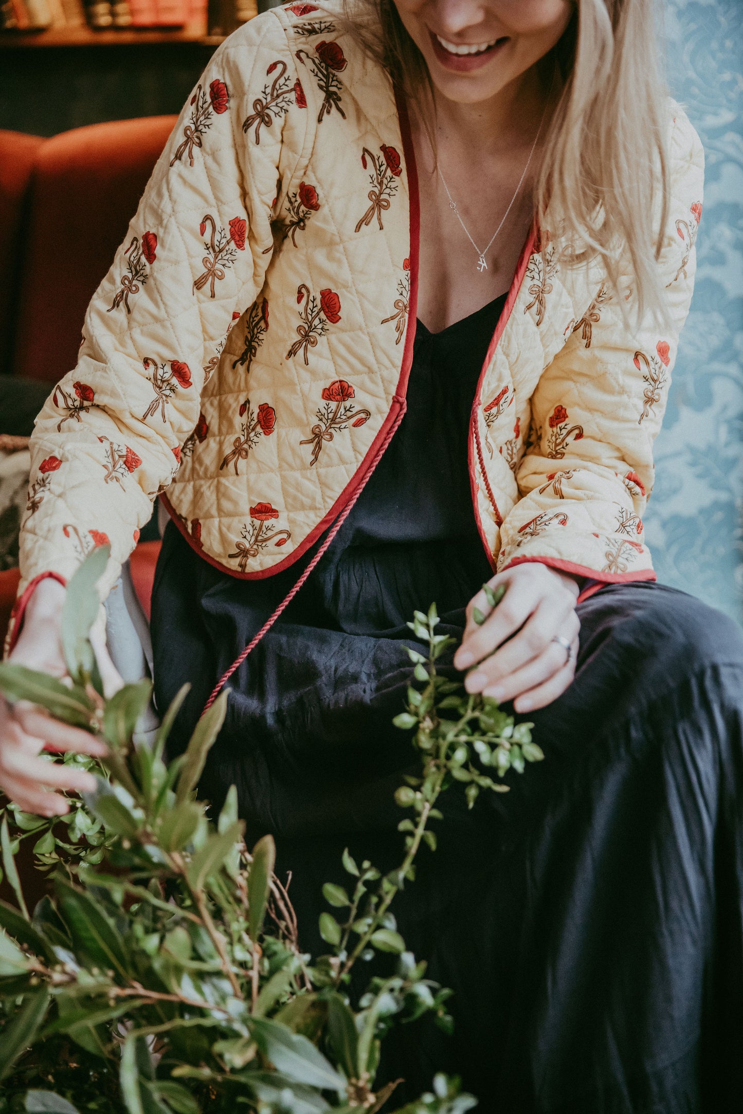 Reversible Plum Poppy Jacket