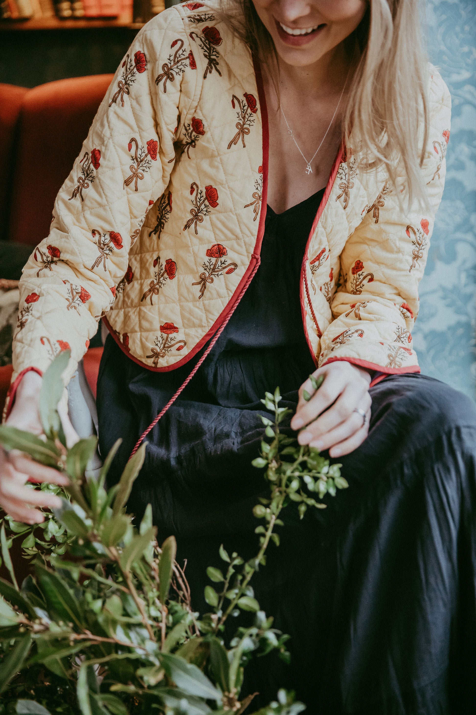 Reversible Plum Poppy Jacket