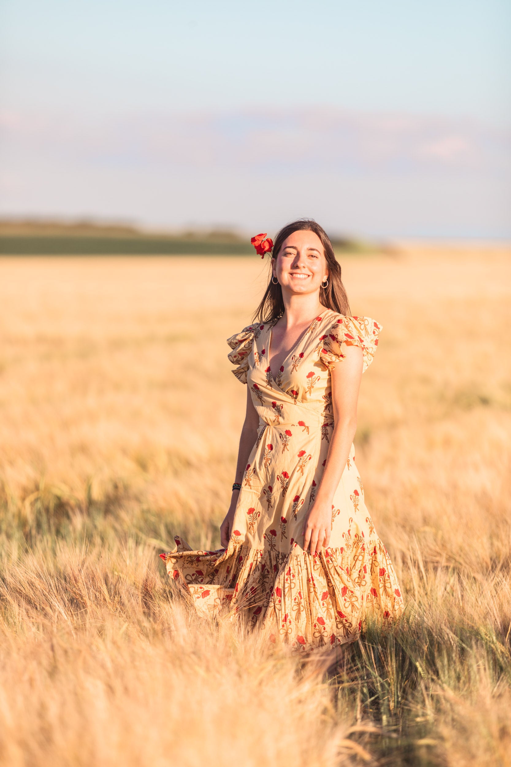 Avebury Poppy Wrap Dress