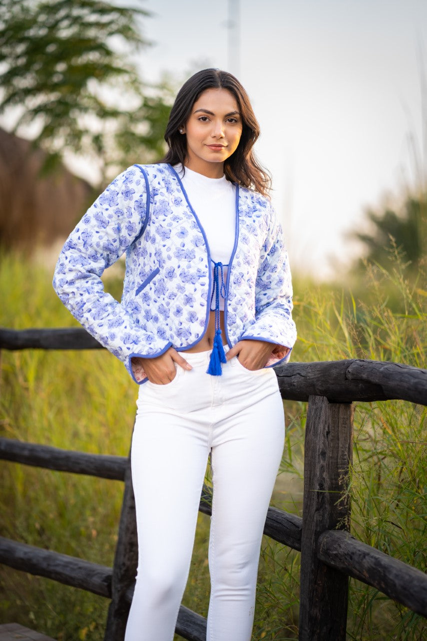 Reversible Delphinium Jacket