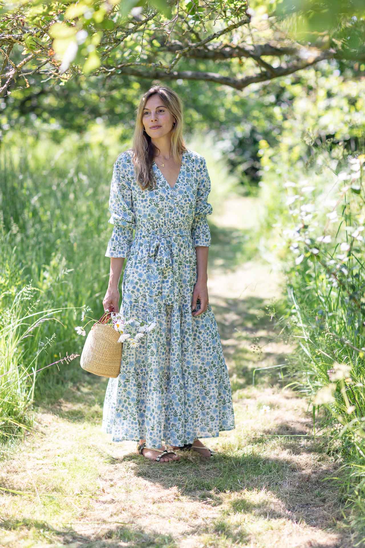 Periwinkle long clearance sleeve dress