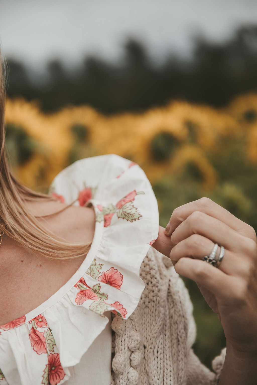 Peach Poplin Hollyhock Dress