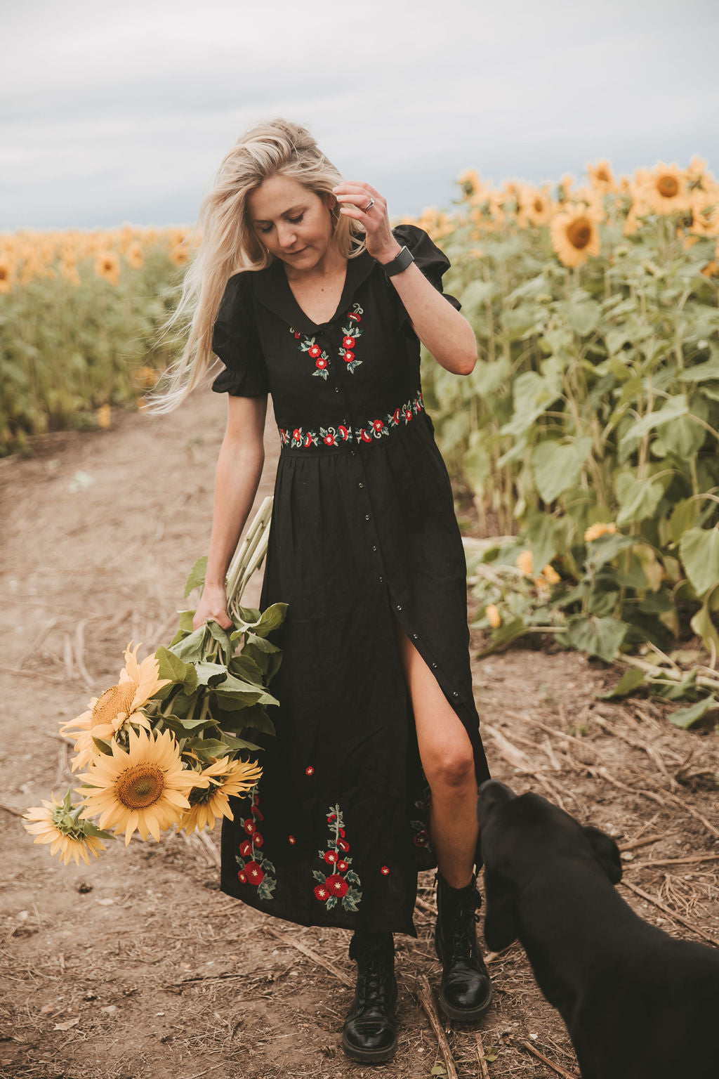 Rosea Hollyhock Dress