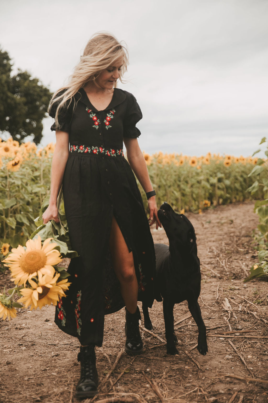 Rosea Hollyhock Dress